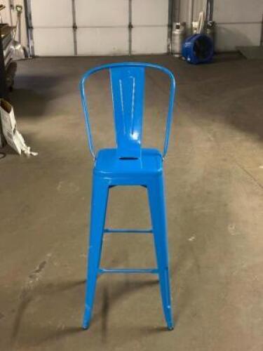 (7) - BLUE DINING CHAIRS