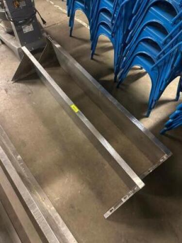 (2) - 5 FT. STAINLESS STEEL WALL SHELVES