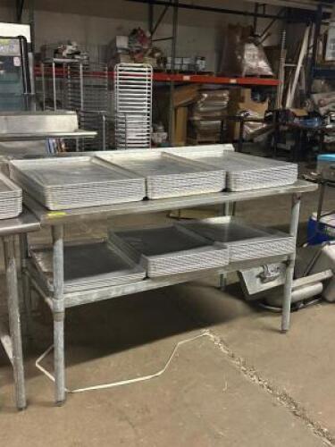 5 FT. STAINLESS STEEL PREP TABLE