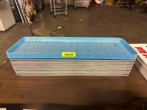 (16) - LONG SERVING TRAYS