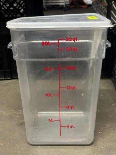 22 QT. CONTAINER WITH LID