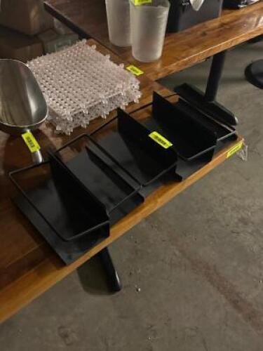 (5) - TABLE CONDIMENT ORGANIZERS