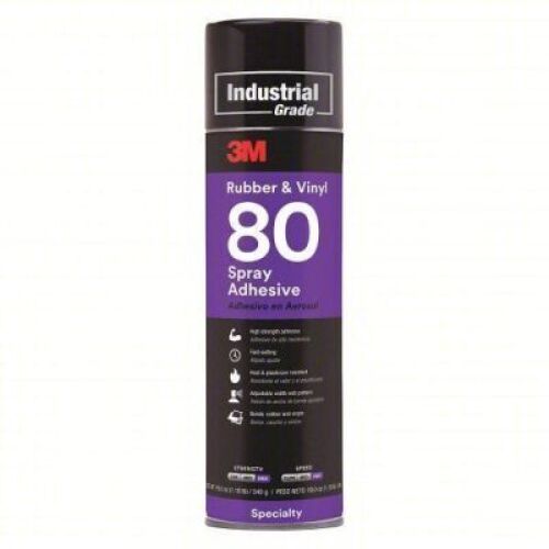 DESCRIPTION: (4) RUBBER AND VINYL SPRAY ADHESIVE BRAND/MODEL: 3M #3MA20 INFORMATION: SPECIALTY SIZE: 19 OZ RETAIL$: $46.22 EA QTY: 4
