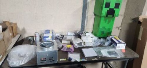 DESCRIPTION: (1) TABLE OF MISC. ITEMS QTY: 1