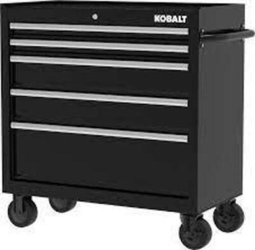DESCRIPTION: (1) TOOL CABINET WITH WHEELSBRAND/MODEL: HARTINFORMATION: BLACKSIZE: 36" X 24.5" X 37.1",&nbsp;&nbsp;5 DRAWERRETAIL$: $498.75 EAQTY: 1