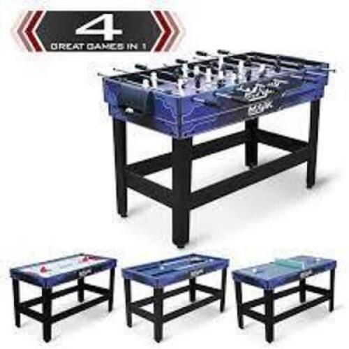 DESCRIPTION: (1) 4 IN 1 MULTI GAME TABLE BRAND/MODEL: MAJIK SIZE: 4.5 FEET RETAIL$: $215.00 EA QTY: 1