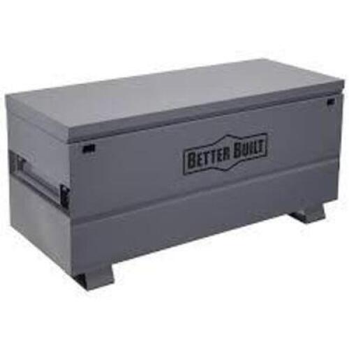 DESCRIPTION: (1) JOBSITE CHEST STYLE BOX BRAND/MODEL: BETTER BUILT #2060-BB INFORMATION: GRAY, STEEL SIZE: 60"WX24" D X 28" H RETAIL$: $825.00 EA QTY:
