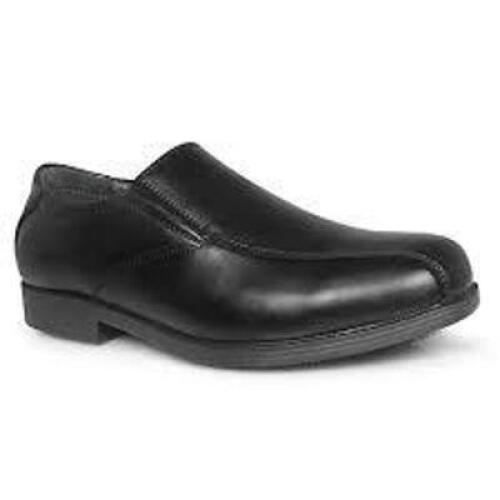 DESCRIPTION: (1) PAIR OF SLIP RESISTANT WORK SHOES BRAND/MODEL: GENUINE GRIP #9550 INFORMATION: BLACK SIZE: MENS 14W RETAIL$: $60.30 EA QTY: 1