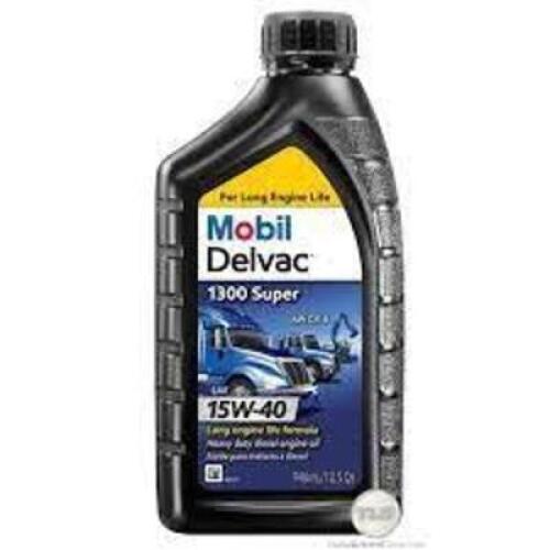 DESCRIPTION: (6) HYDRAULIC FLUID FOR TRACTORS BRAND/MODEL: MOBIL DELVAC INFORMATION: 15W-40 SIZE: 1 QT RETAIL$: $54.04 EA QTY: 6