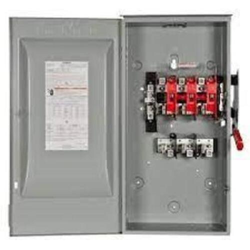 DESCRIPTION: (1) SAFETY SWITCH BRAND/MODEL: SIEMENS #6GND3 INFORMATION: GALVANIZED STEEL, INDOOR SIZE: 30 A, THREE PHASE, 600V AC RETAIL$: $463.35 EA