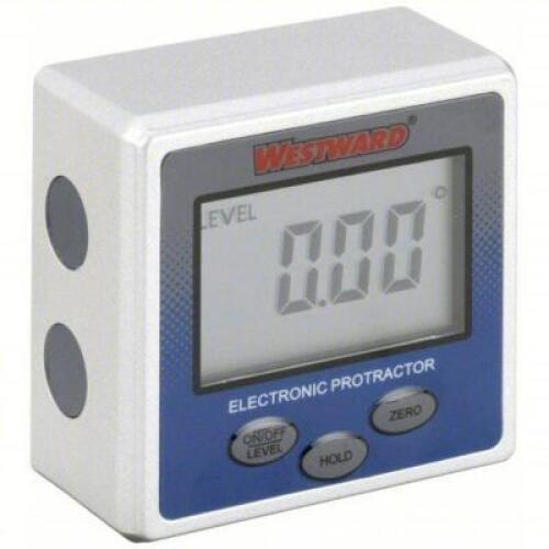DESCRIPTION: (1) DIGITAL PROTRACTOR BRAND/MODEL: WESTWARD #2YNK6 INFORMATION: LCD DISPLAY SIZE: -360� TO 360�/90� X 4 RANGE, LCD DISPLAY, +/-0.20� ACC