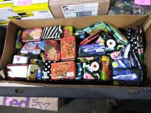DESCRIPTION: (1) BOX OF APPROX (100) MISC. METAL WALLETSQTY: 1