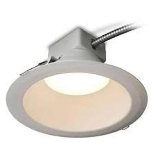DESCRIPTION: (12) ROUND DOWNLIGHT BRAND/MODEL: GE #93034746 INFORMATION: WHITE FRAME SIZE: 6" RETAIL$: $61.55 EA QTY: 12