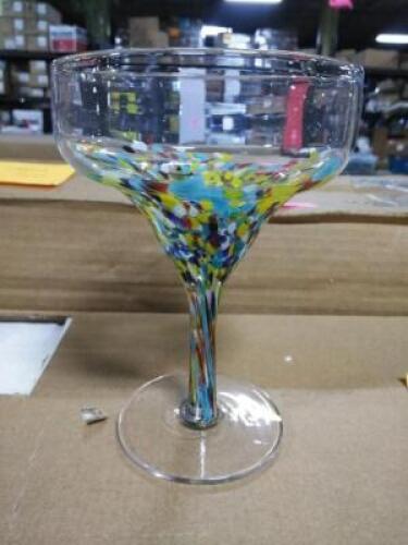 DESCRIPTION: (8) WINE GLASSES INFORMATION: POLKA DOT PAINTED QTY: 8