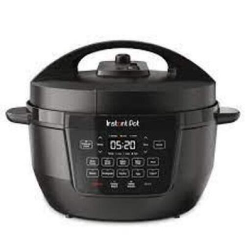 DESCRIPTION: (1) MULTI COOKER BRAND/MODEL: INSTANT POT INFORMATION: BLACK SIZE: 7.5 QT RETAIL$: $129.95 EA QTY: 1