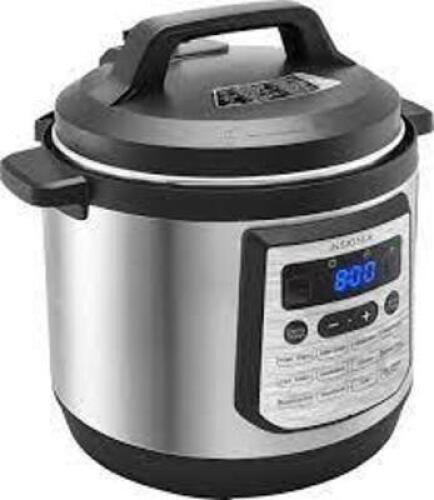 DESCRIPTION: (1) MULTI COOKER BRAND/MODEL: INSTANT POT INFORMATION: STAINLESS SIZE: 7.5 QT RETAIL$: $129.95 EA QTY: 1