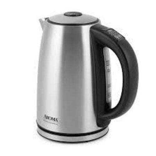 DESCRIPTION: (1) ELECTRIC KETTLE BRAND/MODEL: AROMA INFORMATION: STAINLESS SIZE: 4 CUP RETAIL$: $20.00 EA QTY: 1