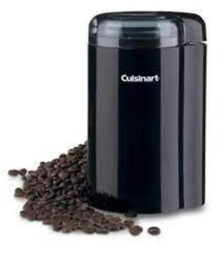 DESCRIPTION: (1) COFFEE GRINDER BRAND/MODEL: CUISINART INFORMATION: BLACK SIZE: 1-12 CUPS RETAIL$: $30.00 EA QTY: 1