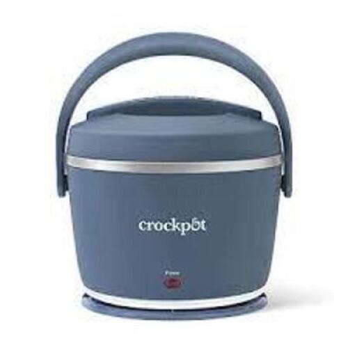 DESCRIPTION: (1) LUNCH CROCK BRAND/MODEL: CROCKPOT INFORMATION: PORTABLE PERSONAL SIZED FOOD WARMER RETAIL$: $44.99 EA QTY: 1