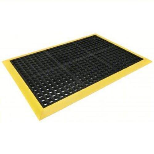 DESCRIPTION: (1) ANTI FATIGUE MAT BRAND/MODEL: NOTRAX #25PK67 INFORMATION: YELLOW AND BLACK SIZE: 28X40 RETAIL$: $123.58 EA QTY: 1