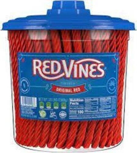 DESCRIPTION: (1) CASE OF (4) PACKS OF LICORICE BRAND/MODEL: REDVINES SIZE: 35.5 LB RETAIL$: $60.00 EA QTY: 1