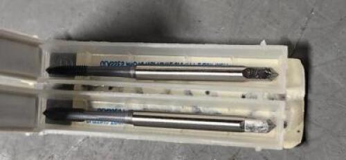 DESCRIPTION: (2) HSS SPIRAL POINT TAP BRAND/MODEL: OSG 65134538 SIZE: M3X0.05 METRIC COARSE RETAIL$: $39.38 QTY: 2