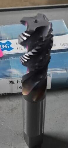 DESCRIPTION: (4) HSS SPIRAL FLUTE TAPS BRAND/MODEL: OSG A-SFT SIZE: 1-1/4-7 NC RETAIL$: 35.24 EA QTY: 4