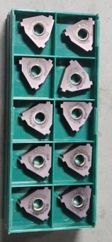 DESCRIPTION: (20) CARBIDE THREADING INSERTS BRAND/MODEL: TOOL FLO L54 4P TF28714AC54C RETAIL$: $220.40 QTY: 20