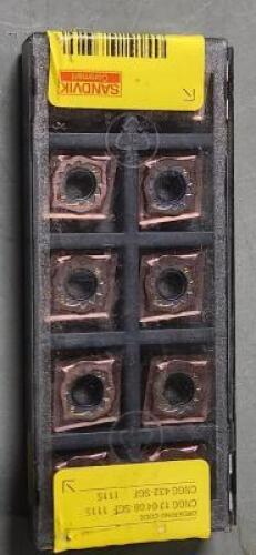 DESCRIPTION: (10) CNGG CARBIDE TURNING INSERTS BRAND/MODEL: SANDVICK CNGG 12 04 08-SFG RETAIL$: $259.00 QTY: 10