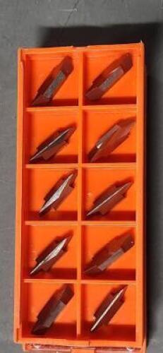 DESCRIPTION: (20) CARBIDE PARTING/GROOVING INSERTS BRAND/MODEL: CARBIDE GRINDING V84 6P RETAIL$: $341.70 QTY: 20