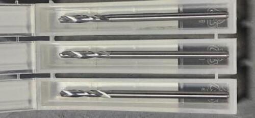 DESCRIPTION: (3) SOLID CARBIDE SML DRILL BITS BRAND/MODEL: MA FORD 00654954 SIZE: #41 RETAIL$: $39.75 QTY: 3
