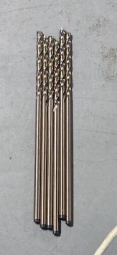 DESCRIPTION: (6) HSS EXTRA LENGTH DRILL BITS BRAND/MODEL: PRECISION TWIST DRILL SIZE: 3/16" DIA RETAIL$: $38.60 QTY: 6