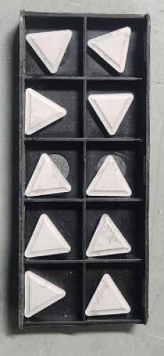 DESCRIPTION: (10) TPMR CARBIDE TURNING INSERTS BRAND/MODEL: VC TMPR322 I22 RETAIL$: $273.20 QTY: 10