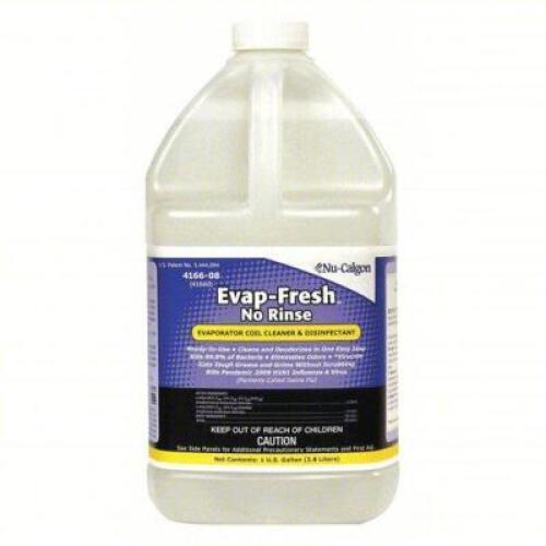 DESCRIPTION: (1) LIQUID EVAPORATOR CLEANER BRAND/MODEL: NU-CALGON #2RZW2 SIZE: 1 GALLON RETAIL$: $39.27 QTY: 1