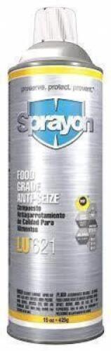 DESCRIPTION: (6) FOOD GRADE ANTI SEIZE COMPOUND BRAND/MODEL: SPRAYON #LU 621 SIZE: 15 OZ RETAIL$: $13.08 EA QTY: 6