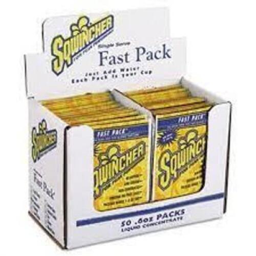 DESCRIPTION: (2) PACKS OF (50) SINGLE SERVE LIQUID CONCENTRATE BRAND/MODEL: SQWINCHER SIZE: 30 FL OZ TOTAL RETAIL$: $27.24 EA QTY: 2