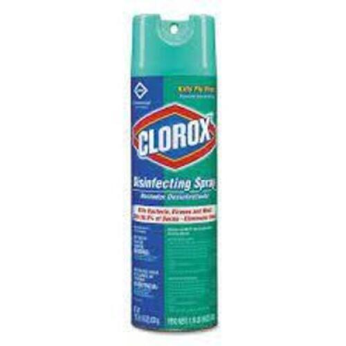 DESCRIPTION: (3) DISINFECTING SPRAY BRAND/MODEL: CLOROX SIZE: 1.18 LB RETAIL$: $10.00 EA QTY: 3