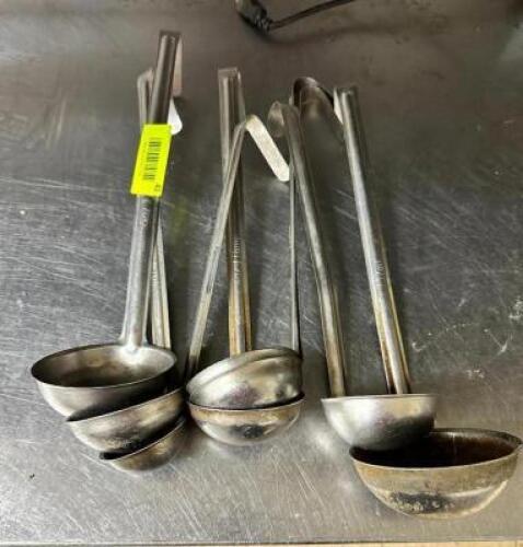 (8)- ASSORTED SIZED LADLES