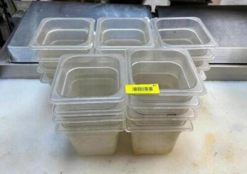 (20)- 1/6 SIZE PLASTIC INSERTS
