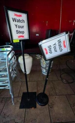 SIGN HOLDERS