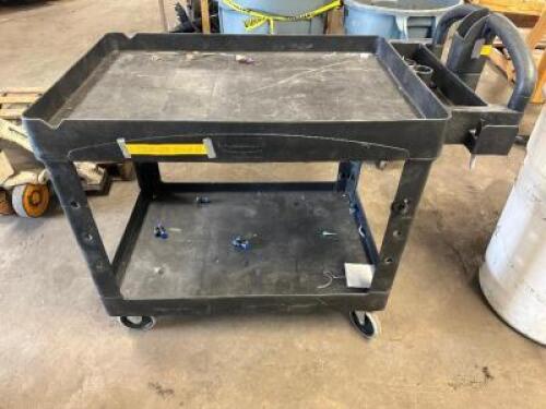 TWO TIER BLACK AV CART