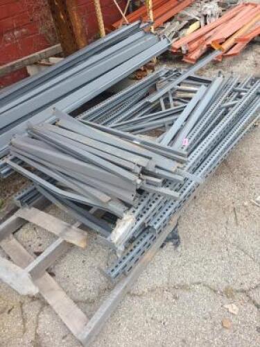 DESCRIPTION: (1) PALLET OF MISC RACKING INFORMATION: SEE INSPECTION, SOME BENT PIECES QTY: 1