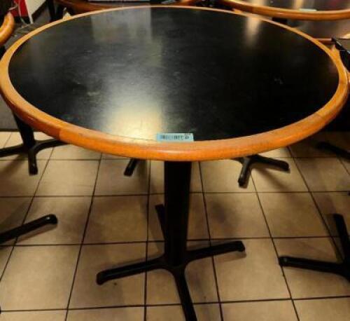 36" ROUND TABLE TOP W/ PUB BASE.