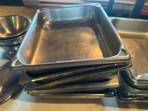 (5) HALF SIZE STAINLESS INSERTS