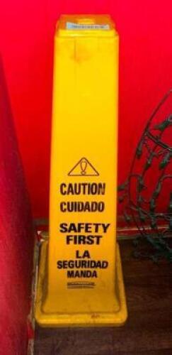 (2) WET FLOOR TOWERS