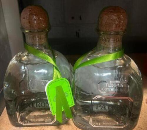 (2) UN-OPENED BOTTLES OF PATRON SILVER
