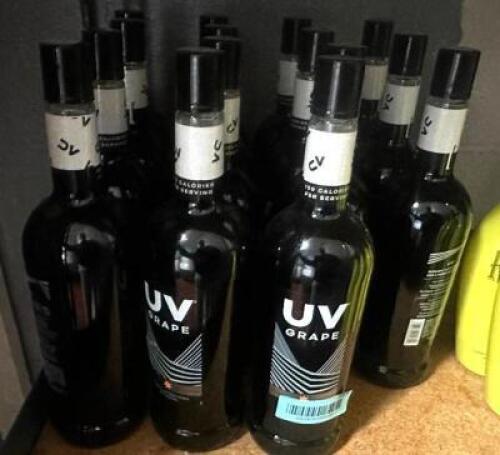 (15) UN-OPENED BOTTLES OF UV GRAPE WINE