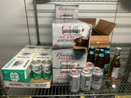 (6) ASSORTED PARTIAL AND FULL CASES OF CANNED BEER,