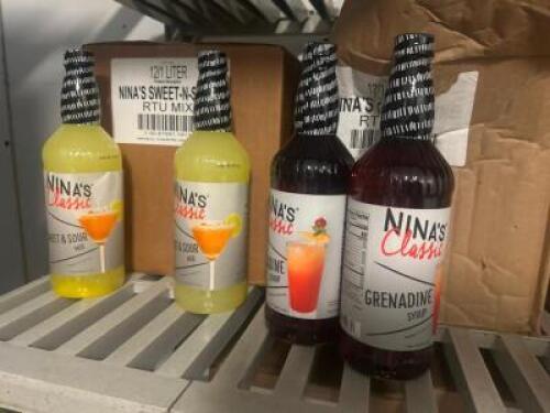 CONTENTS OF SHELF (10) - ASSORTED CASES OF MIXERS
