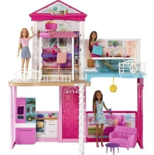 DESCRIPTION: (1) DOLL HOUSE BRAND/MODEL: BARBIE RETAIL$: $115.00 EA QTY: 1